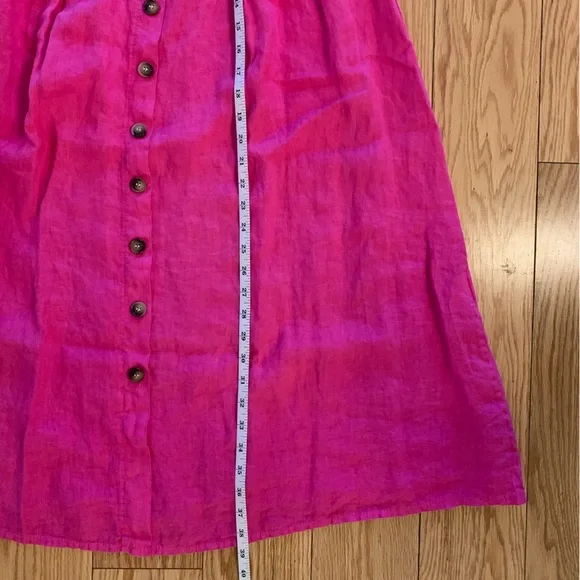 Pink Linen Dress - Picture 4 of 7